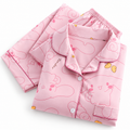 Pink Cozy Cartoon Pajama Set