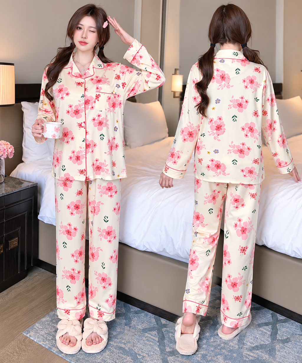 Blossom Dream Floral Pajama Set 🌸