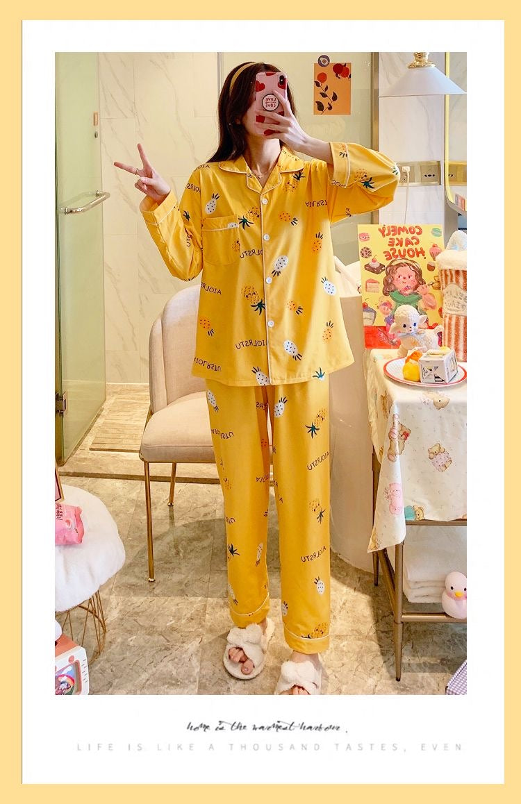 Pineapple Cozy Pajama Set ✨🍍