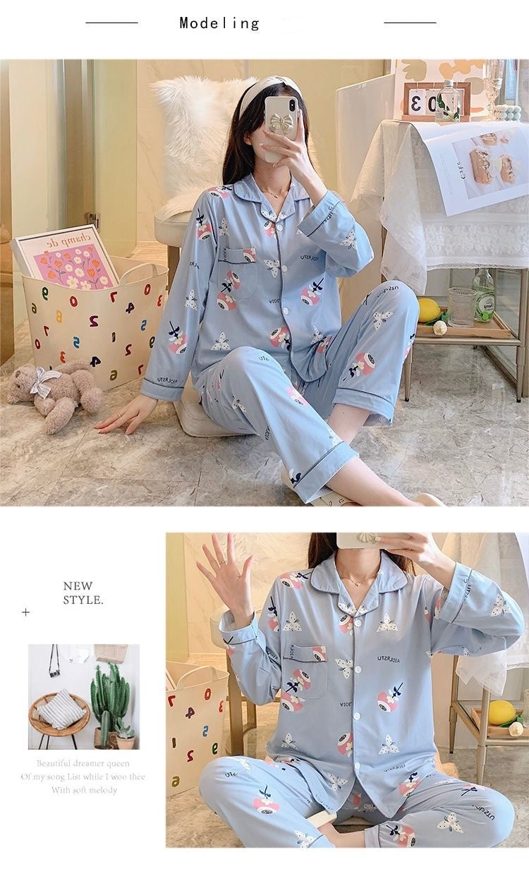 Blue Butterfly Cozy Pajama Set 🦋🩵