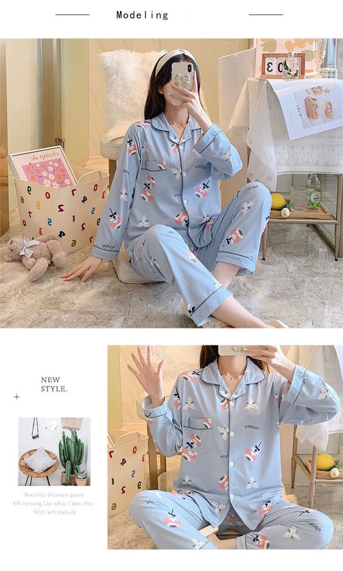 Blue Butterfly Cozy Pajama Set 🦋🩵