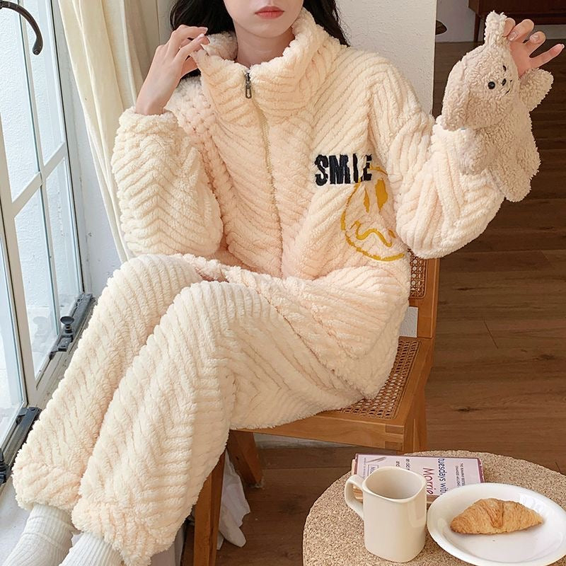 💚 Cozy Green Plush Pajama Set ✨